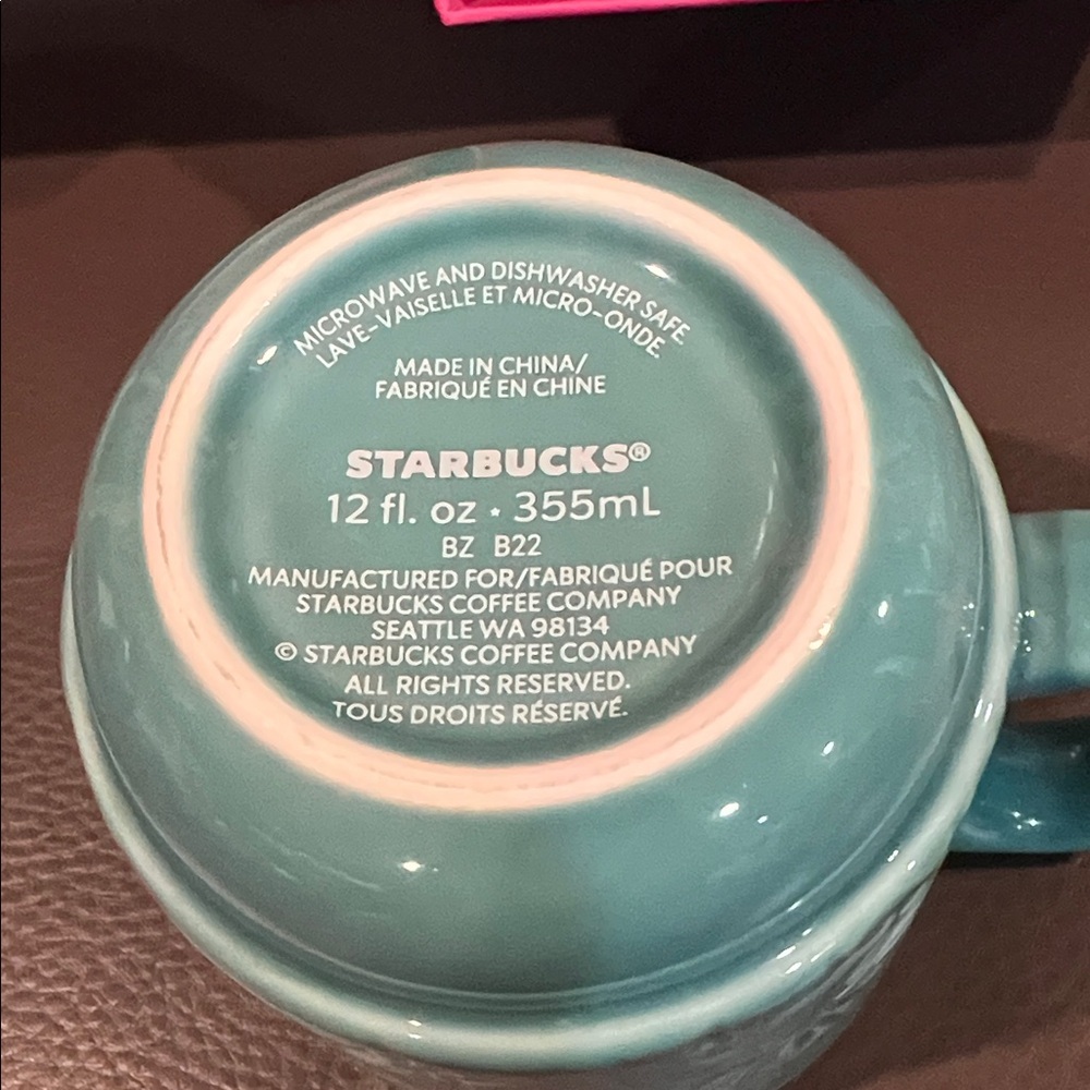 Starbucks Hawaii Collection ceramic mug blue turquoise tropical - Picture 6 of 11